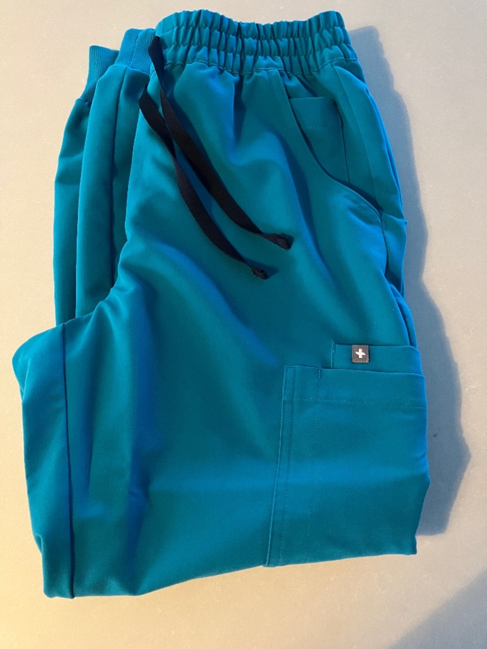 Figs Teal High Waisted Uman Relaxed Jogger scrub pant